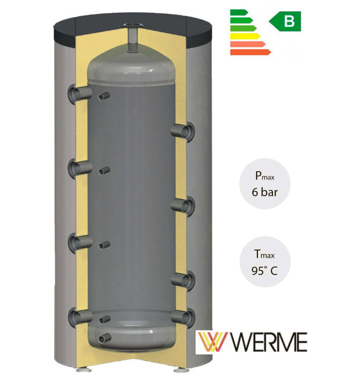 Буферная емкость для теплового насоса KHT PS-B-00-300-GP-PU