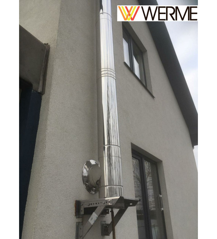 монтаж утепленной двухстенной трубы