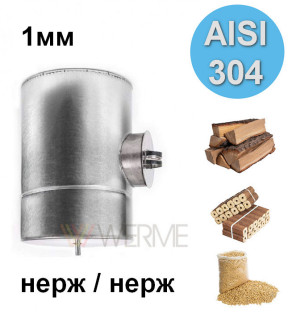 Ревизия утепленная н/н 1мм сталь AISI 304