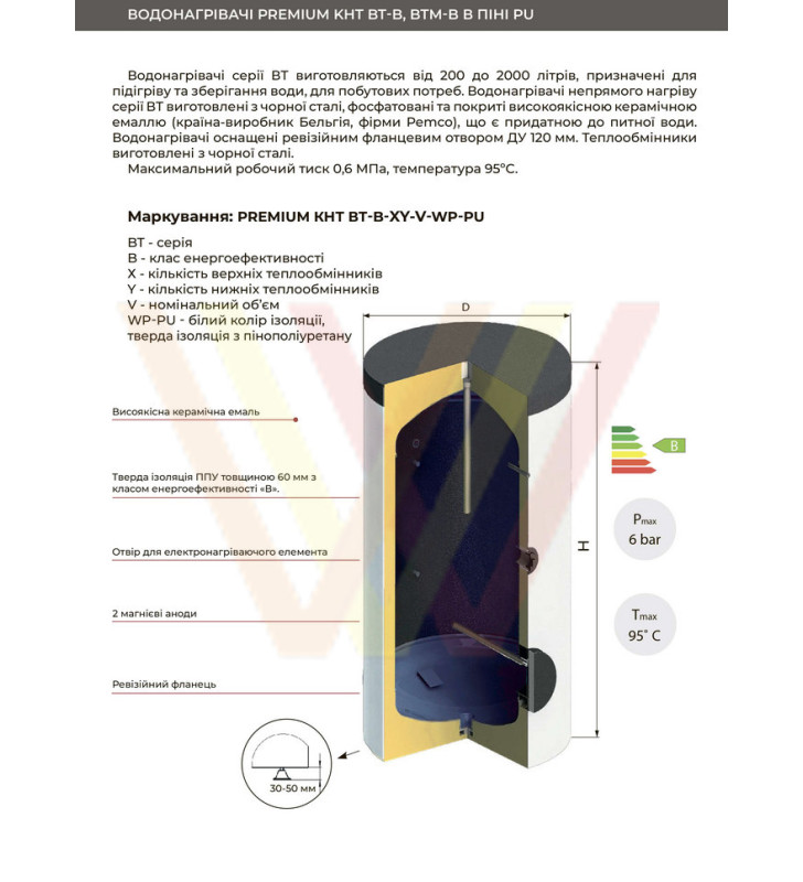 Бойлер без теплообменников premium bt-b-00-300 общее описание
