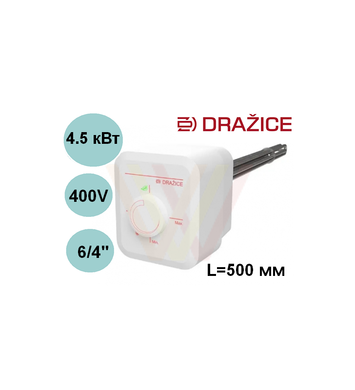 ТЭН электрический DRAZICE мощностью 4.5 кВт