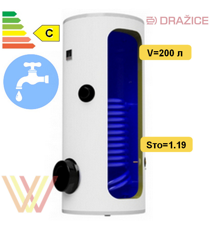 бойлер косвенного нагрева Drazice OKC 200 NTR/BP